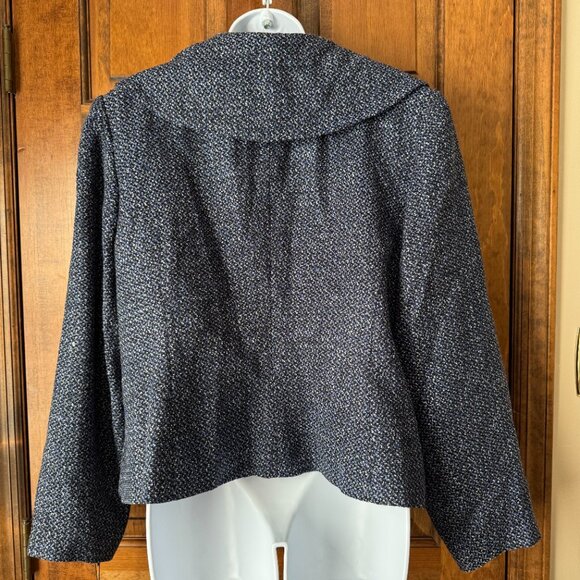 NWT Calvin Klein Blue Iris Double Breasted Short Jacket 18W - Picture 7 of 10